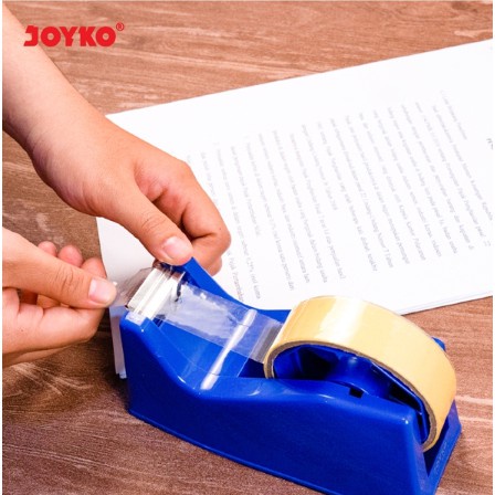 

iK! TAPE DISPENSER JOYKO TD 103 TEMPAT PEMOTONG LEM LAKBAN ISOLASI BESAR KECIL TAJAM DUAL CORE MURAH