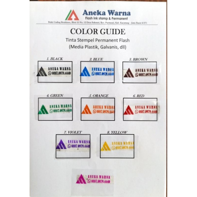 

iK! TINTA STEMPEL FLASH PERMANENT ,MEDIA PLASTIK ,isi 30 ml