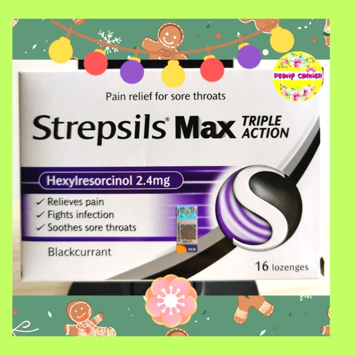 

Terlaris Strepsils Max Triple Action Ready