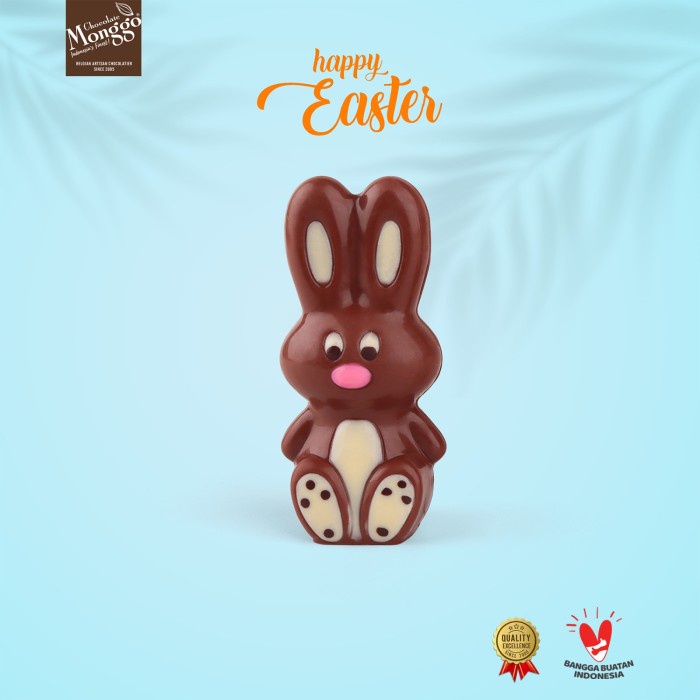 

Terbaru Chocolate Monggo Easter Mini Bunnies 3X50G Cokelat Kelinci Paskah Ready