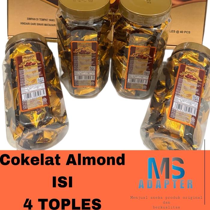 

Terbaru Musdalifah Coklat Almond - 1 Karton Coklat Almond Isi 4 Toples DKing Cokelat Ready