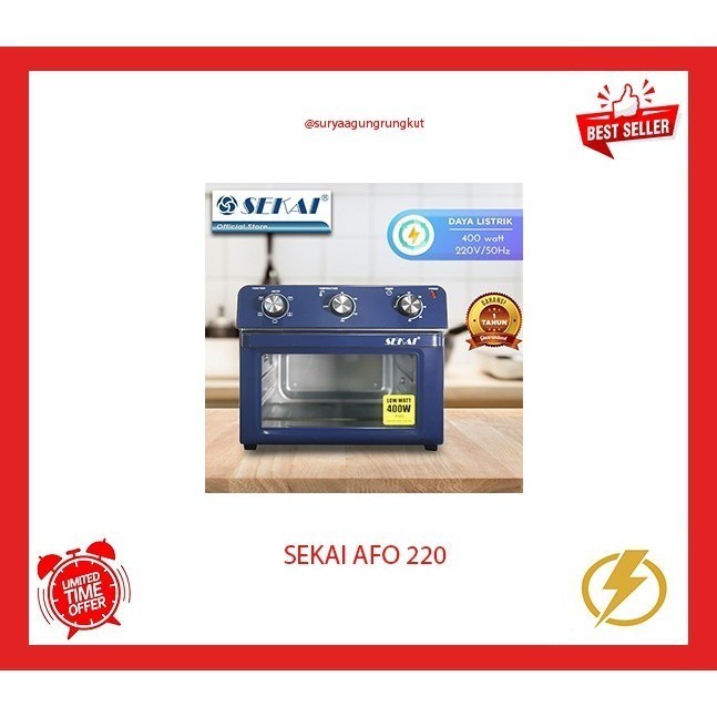 DEHYDRATE AIR FRYER OVEN SEKAI 22 LITER 400 WATT AFO - 220