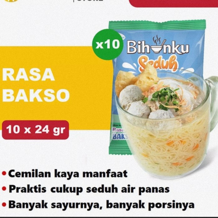 

Ready Bihunku Seduh Rasa Bakso Paket10Pcs