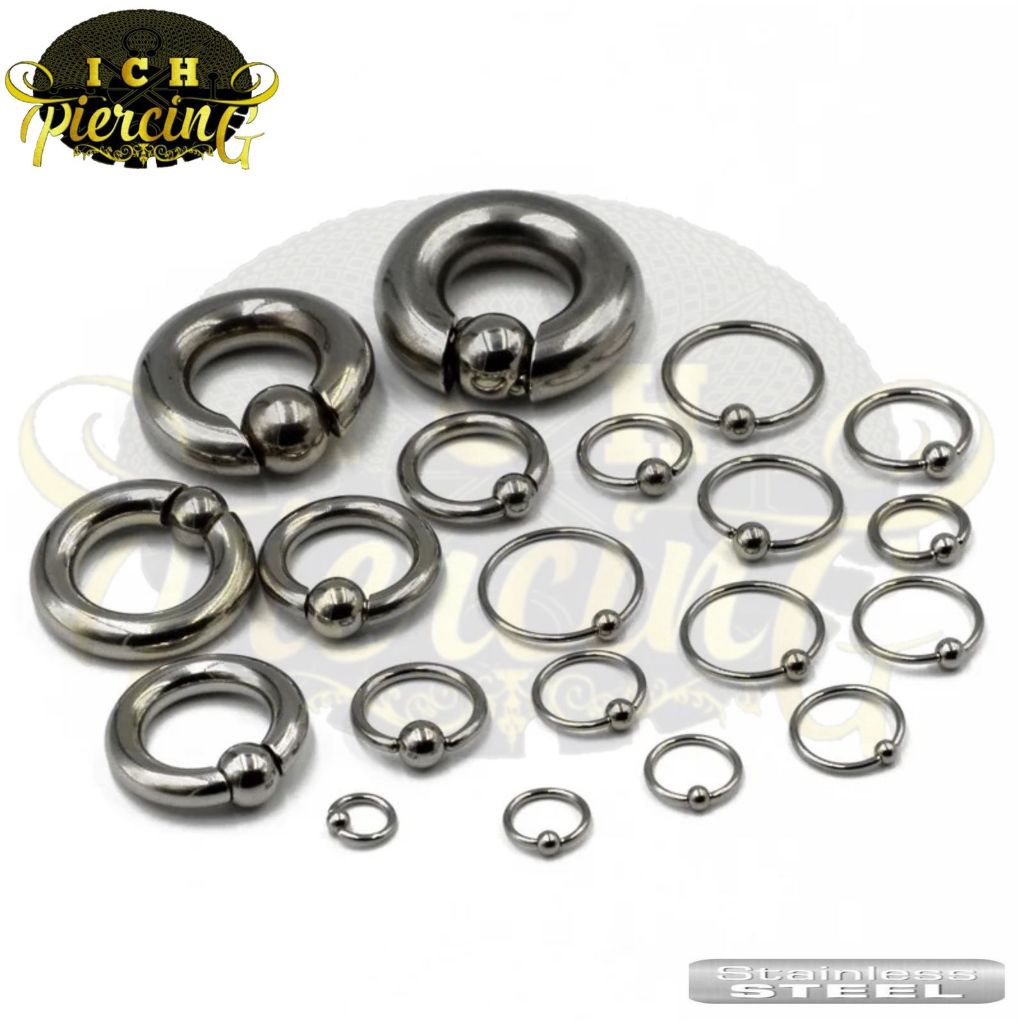 Bandulan Piercing//Bandul Pemberat Telinga//Anting Kanel//Captive Plug Piercing// Bahan Stainless