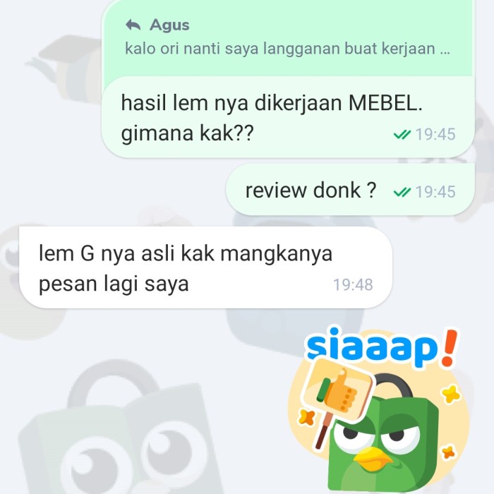 

SALE TERBARU LEM G SUPER READYY