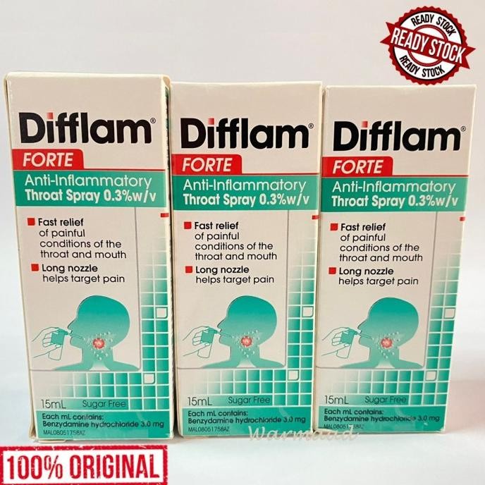 Promo / Difflam Forte Throat Spray 15Ml Terlaris