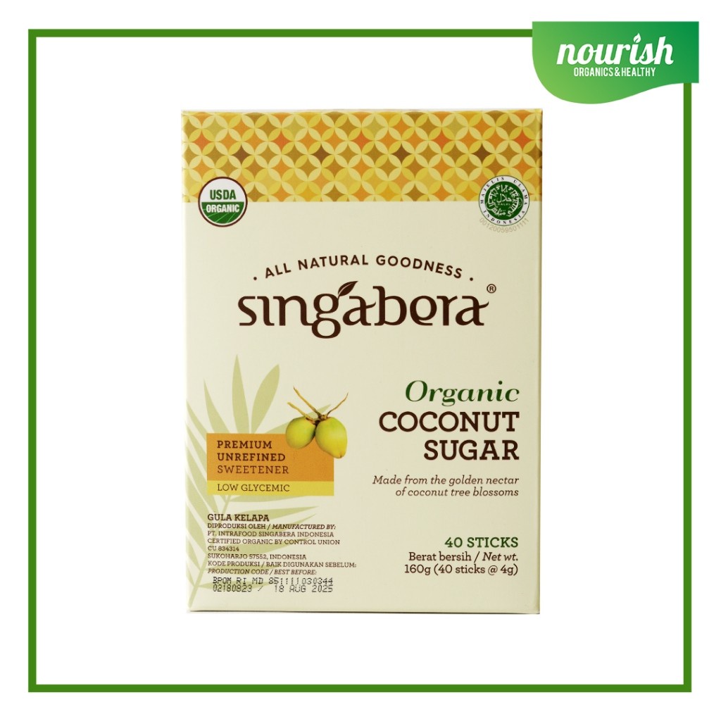 

Singabera Organic Coconut Sugar Gula Kelapa Organik 40 Sachet