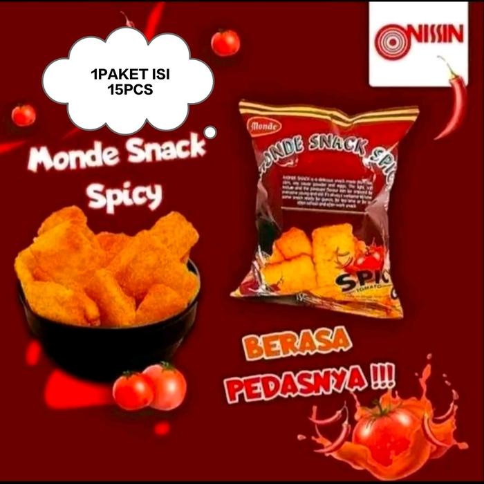 

Ready Monde Snack Gold Spicy 30Gr Isi 15Pcs Halal Exp Okto 2025