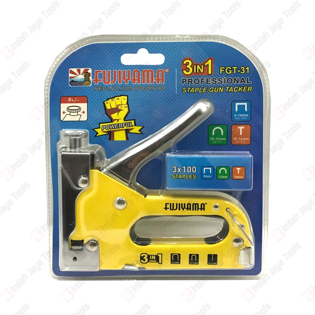 

iK! FUJIYAMA FGT-31 Staples Gun Tacker 3 in 1 - Stapler Jok Tembak Hekter Manual