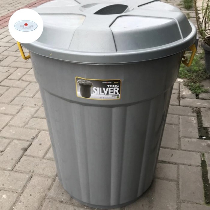 TOP EMBER 120LITER TAIWAN + TUTUP / EMBER SILVER JUMBO / EMBER BESAR / TONG JUMBO / TONG SAMPAH