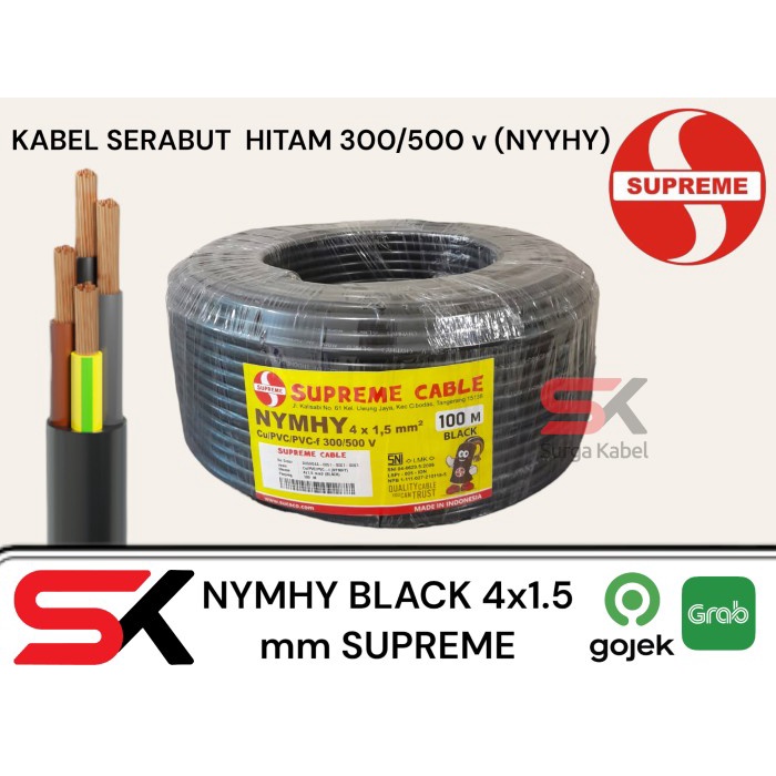 NYYHY 4x1.5 mm SUPREME NYMHY BLACK 4x1.5 mm NYYHY 4 x 1.5 mm SUPRE