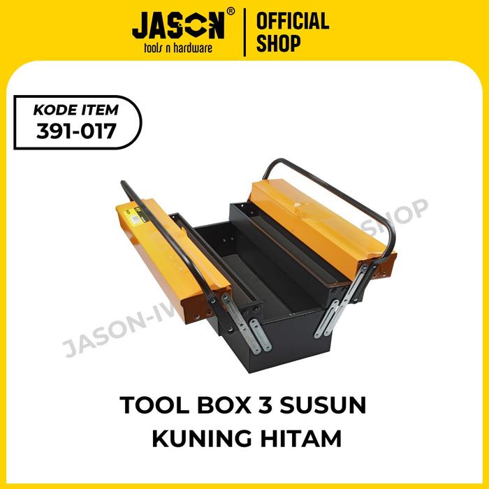 Ready Stock Jason Tool Box 2 Susun Dan 3 Susun Tool Box Besar Tool Box Besi Cod