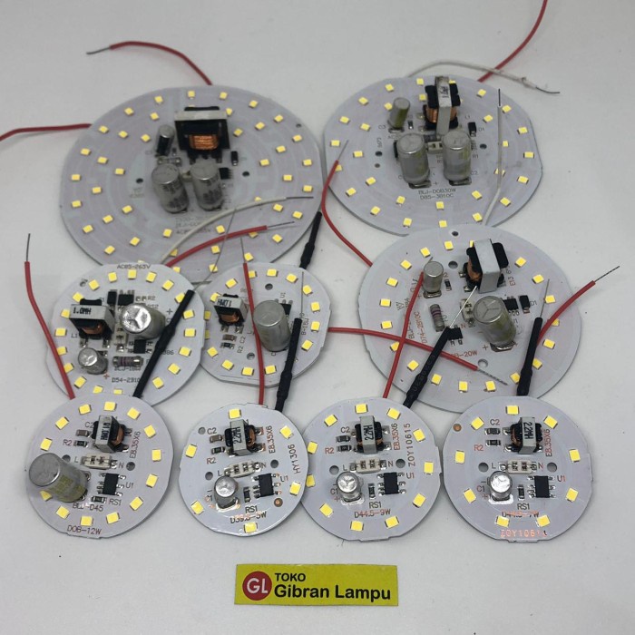 TERMURAH PCB LED AC Super Plus Trafo (ACR) - DOB Mata LED AC dengan Kabel Soket