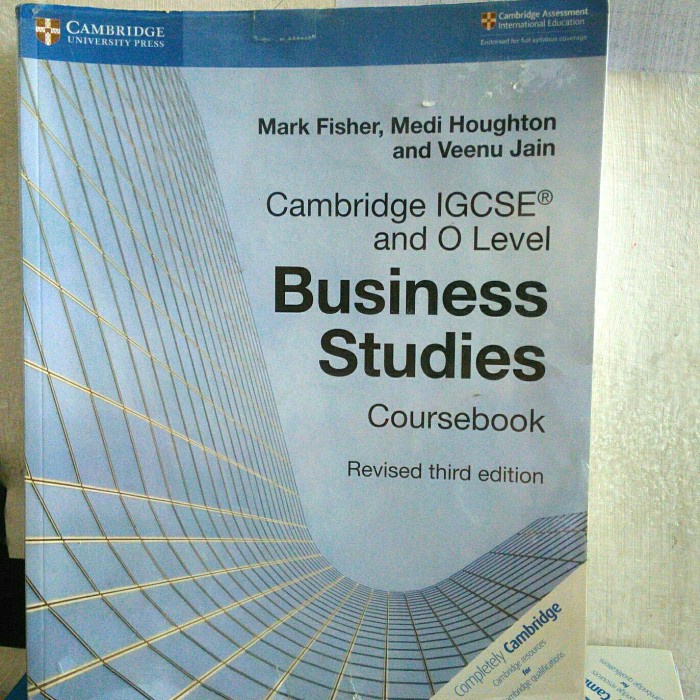 Cambridge Igcse And O Level Business Studies Coursebook