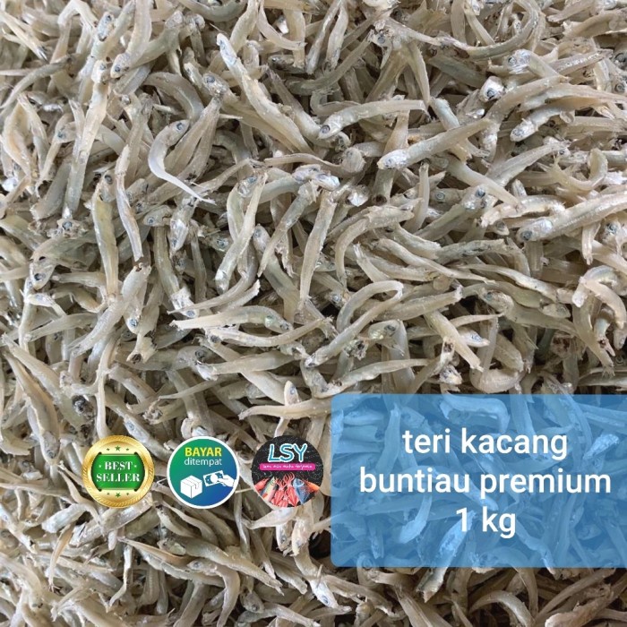 

Terlaris Ikan Asin Teri Kacang / Buntiau Premium 1Kg Ready