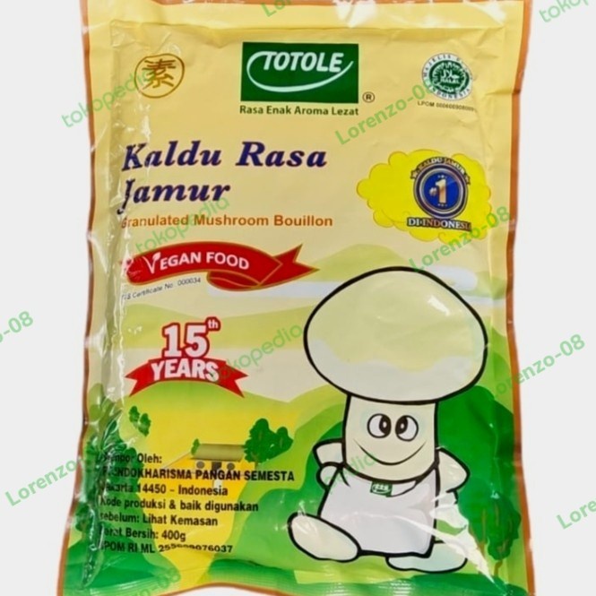 

HJK Totole kaldu Jamur 400gr/Penyedap Kaldu Jamur Totole Pengganti MSG