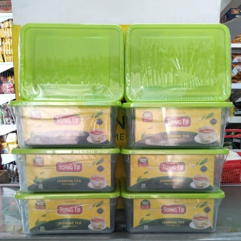 

( PROMO ) PAKET 2 PCS TONG TJI JASMINE TEA CELUP ISI 25 BONUS CANISTER** BEST SELLER