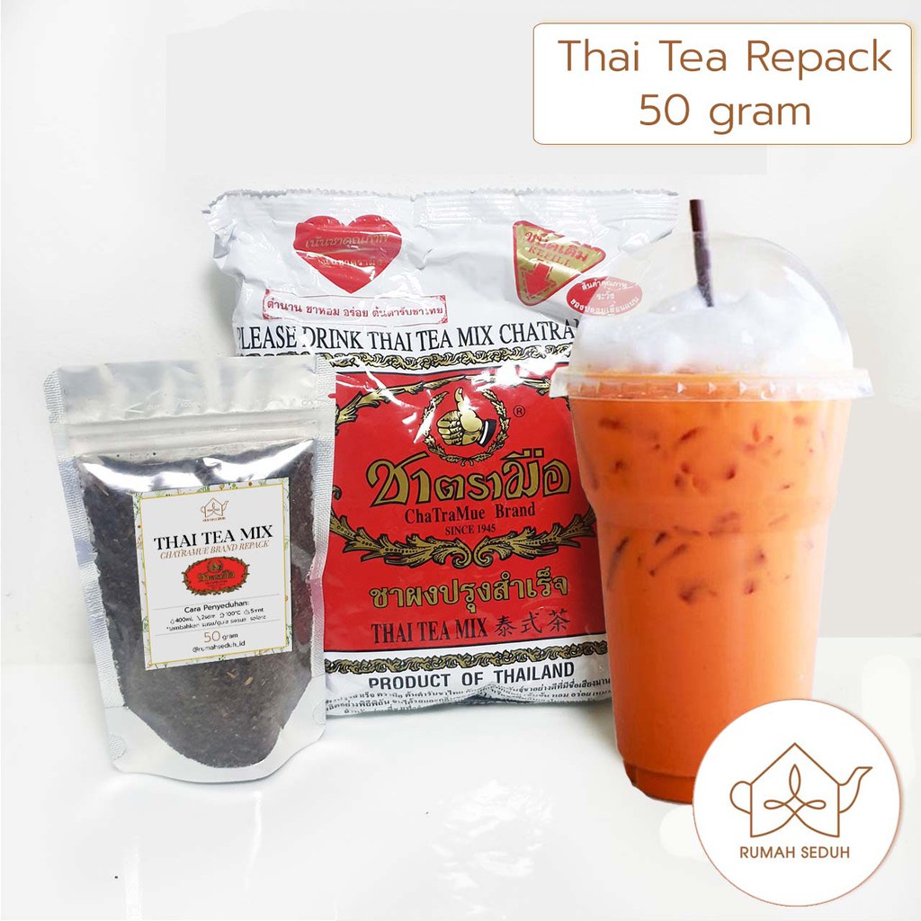 

( PROMO ) 50gr Thai Tea Mix ramue - Teh Thailand Merk Cha Tra Mue BEST SELLER
