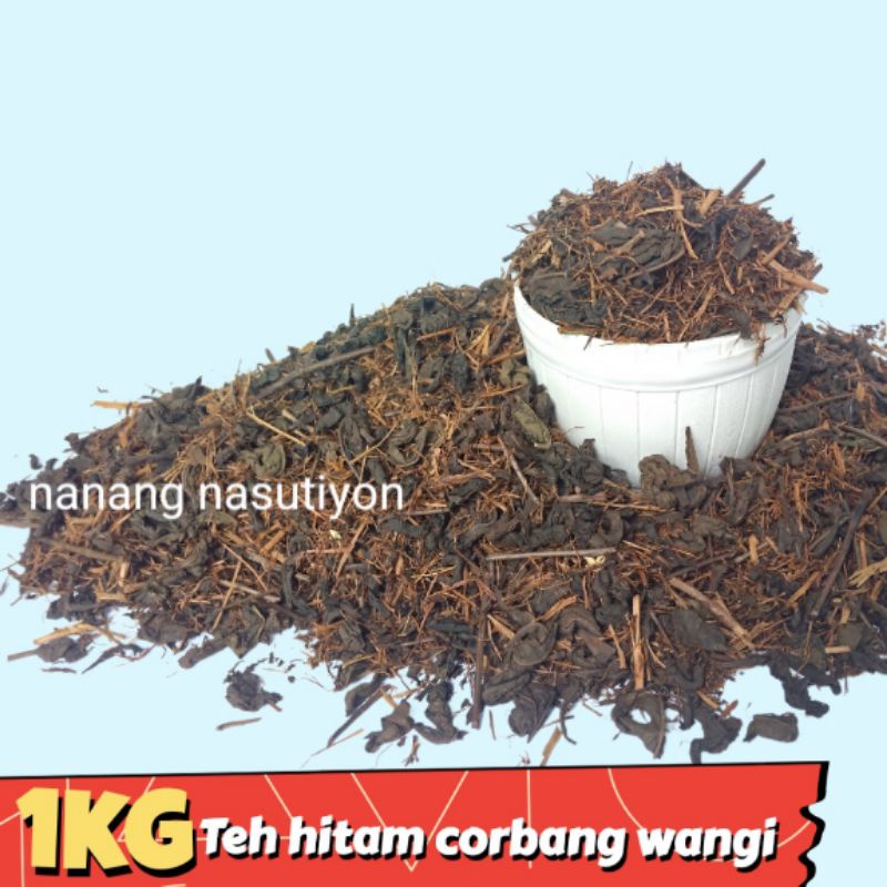 

( PROMO ) TEH HITAM CORBANG WANGI AROMA MELATI TAMBI WONOSOBO KILOAN BEST SELLER