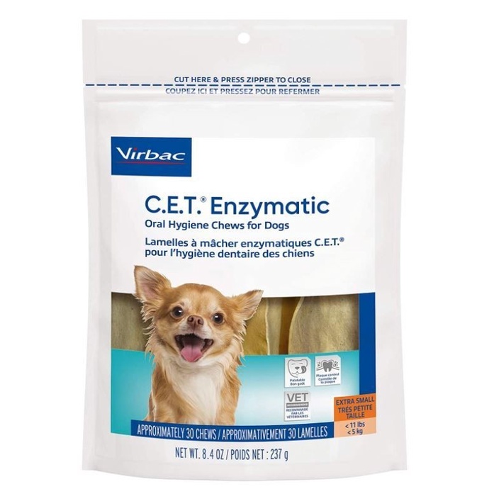 Virbac Cet Enzymatic Oral Hygiene Chews For Xs Dog - Dental Dog Treats Terbaru