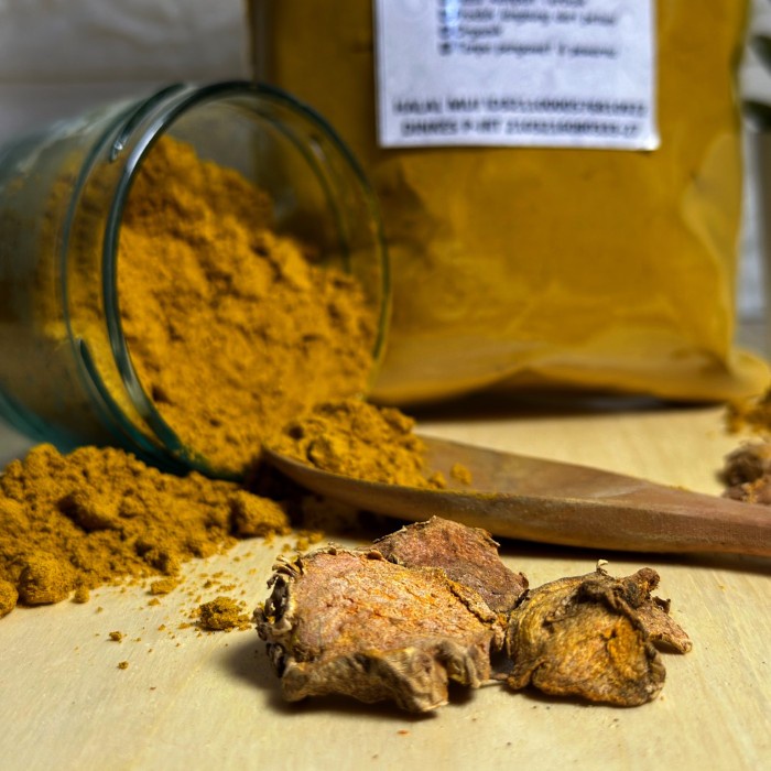 

HJK KUNYIT BUBUK 1 KG MURNI / POWDER TUMERIC / KUNIR BUBUK ASLI