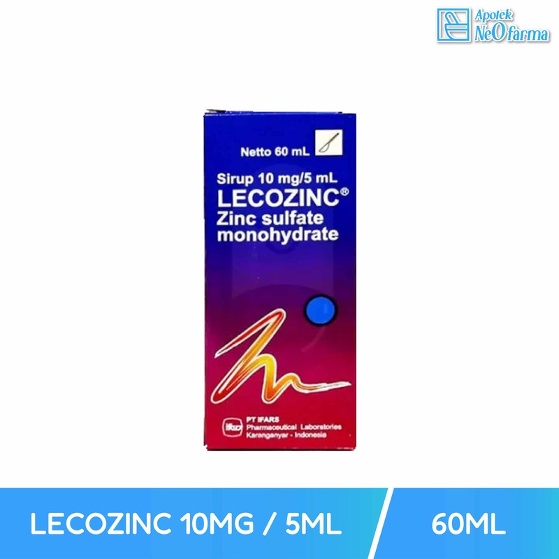 LECOZINC 10MG / 5ML SYR 60 ML
