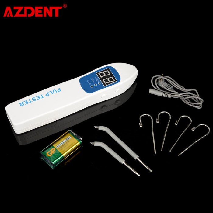 Denta Glow Dental Pulp Tester AZ310 Endodontic Vitality Tester Mode High-Mid-Low Speed Import