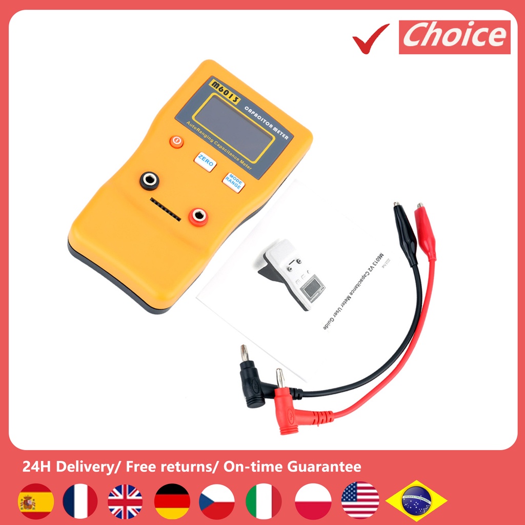 M6013 High Precision Capacitor Meter Professional Measuring Capacitance Capacitor Circuit Tester
