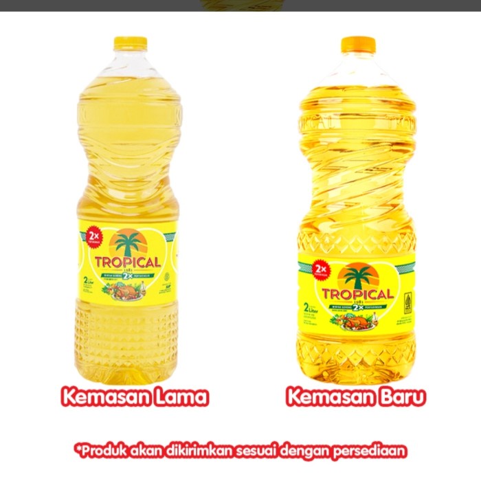 

HJK minyak goreng tropical 2 liter kemasan botol