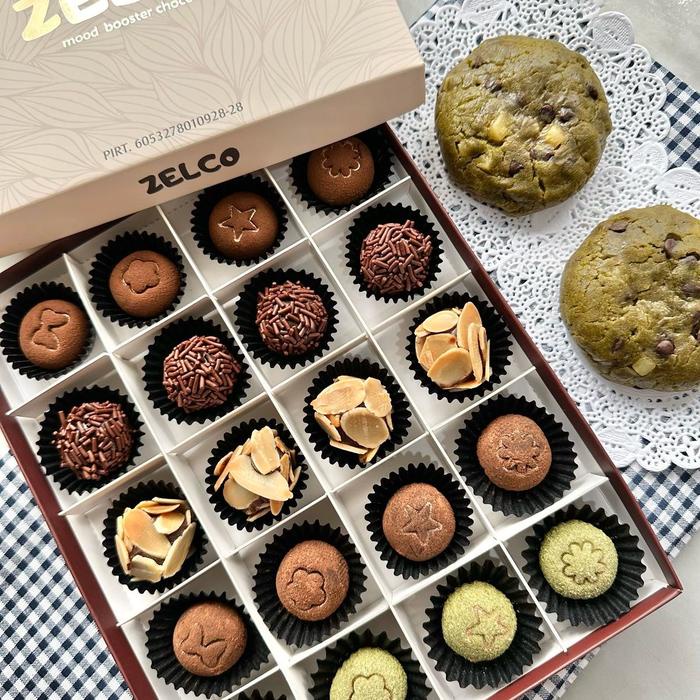 

Zelco - Coklat Ball Cokelat Lembut Mix Matcha Creamy premium Food Snack Bola Cemilan bolabola choco