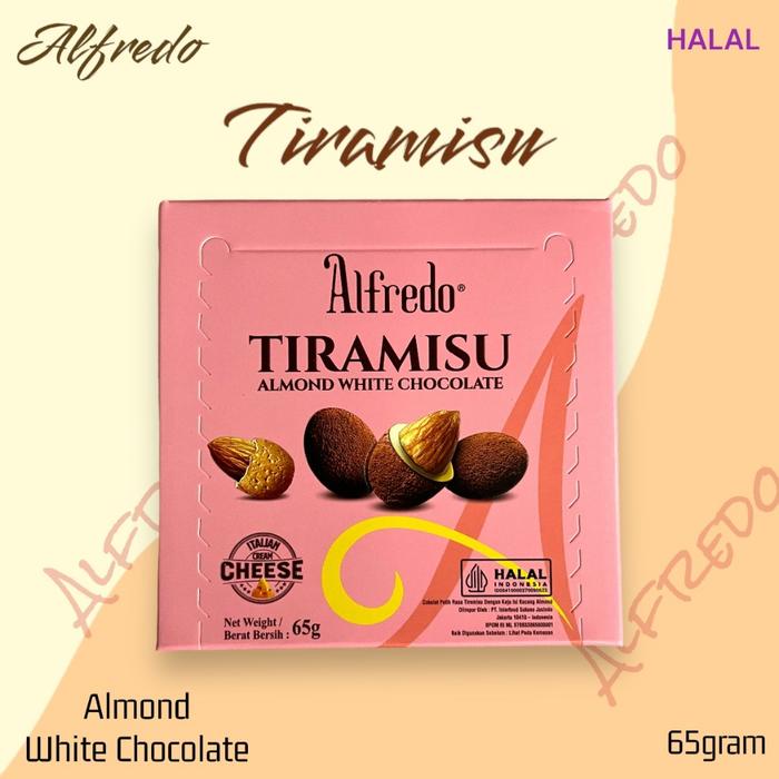 

Coklat Almond ALFREDO Box 65gram HALAL isi -+ 12-13pcs Chocolate White Food