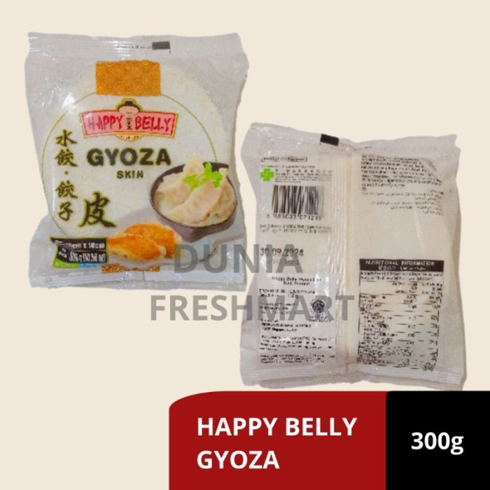 

HAPPY BELLY KULIT GYOZA +/-50LB KULIT DIMSUM PANGSIT SIOMAY FROZEN
