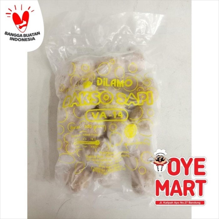 

HJK DILAMO BAKSO SAPI VA-14 350GR ISI 25 BASO SAPI HARGA PROMO