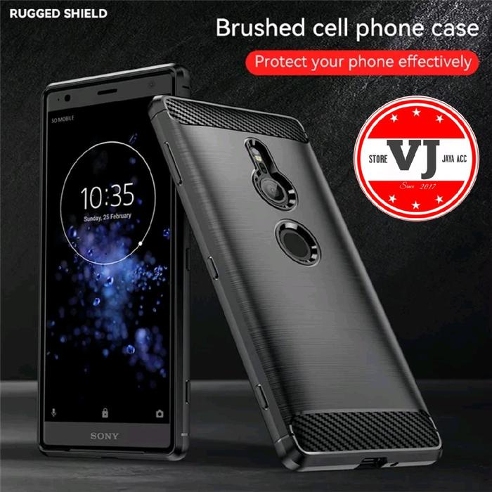 Softcase Carbon Fiber Silikon Sony Xperia XZ2 Docomo Case Sony XZ2 AU