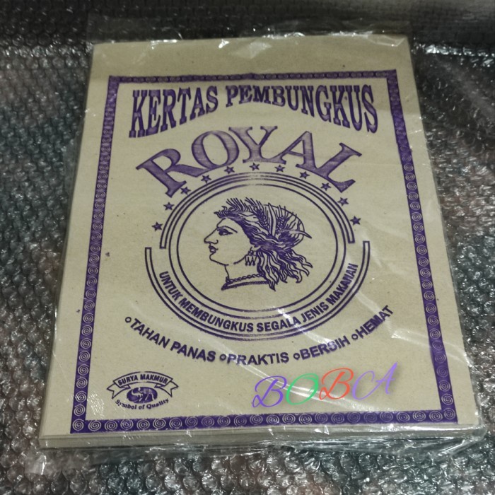Kertas Nasi Coklat /Kertas Bungkus Nasi ISI 100 PCS