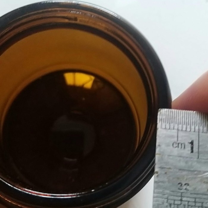 Gelas Jar Amber toples botol 100 ml bahan kaca tutup alumunium food gr