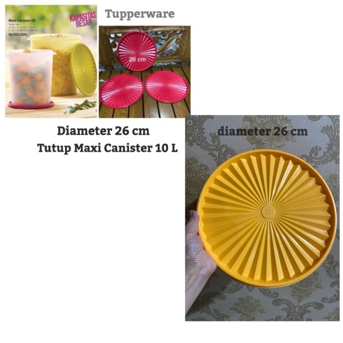Tutup toples tupperware deco canister