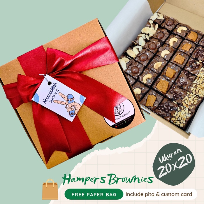 

HJK Hampers Fudgy Brownies Panggang Geendhisweet Dark Coklat Premium