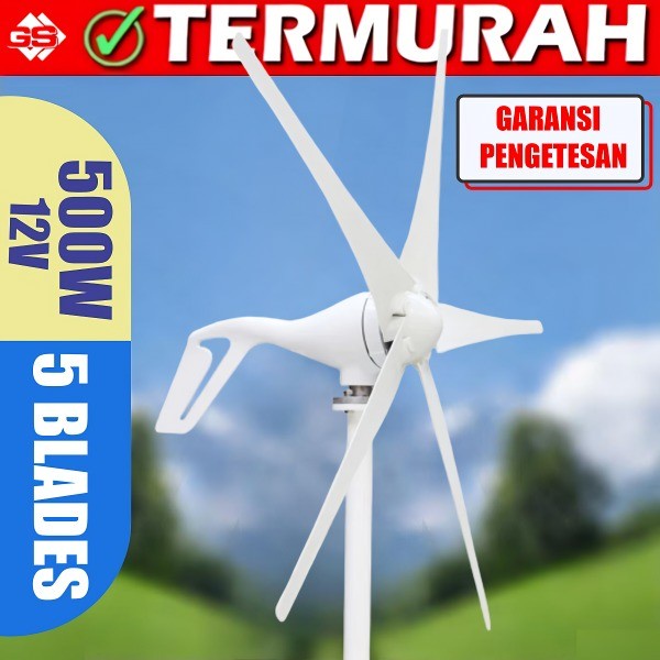 TURBIN ANGIN / WIND TURBINE 500W + CONTROLLER / WIND TURBINE