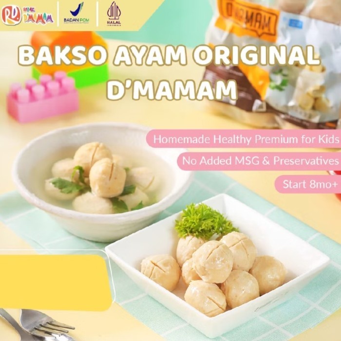 

D' MAMAM - Bakso Ikan / Bakso Daging Sapi / Bakso Ayam Original / Premium Anak MPASI / Homemade /