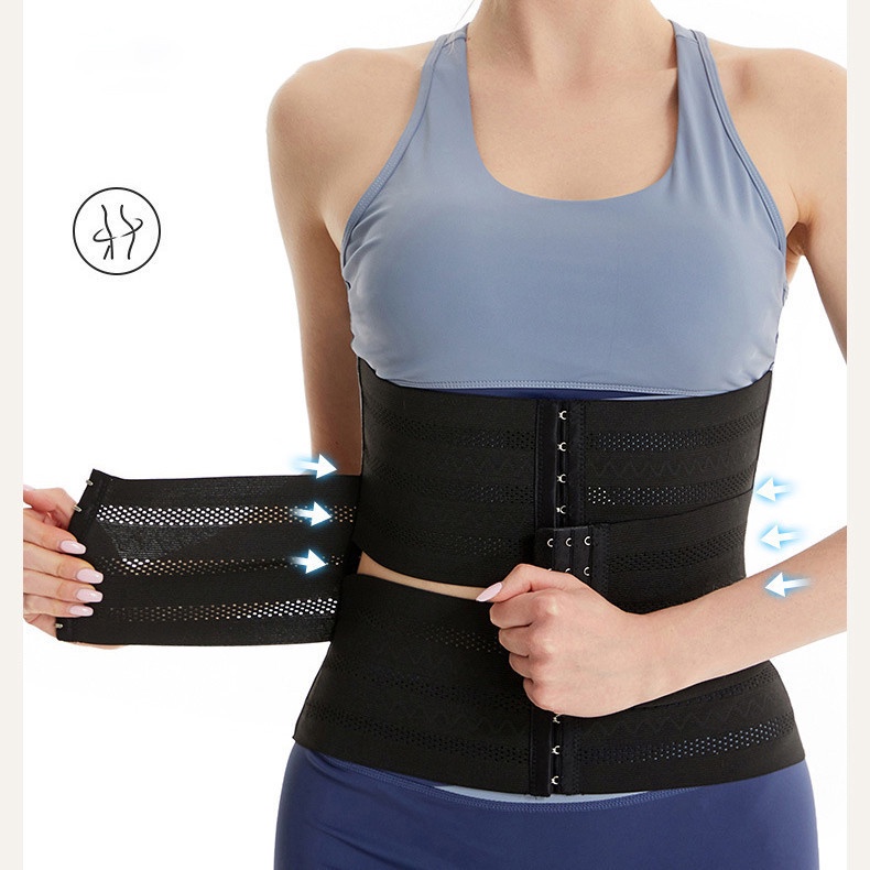 Elastisitas Ganda Korset Pelangsing Perut Wanita Pembakar Lemak Shapewear Corset Pelangsing Perut