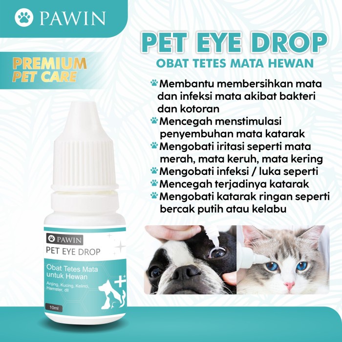 Pawin Obat Tetes Mata Katarak Anjing Kucing Obat Mata Iritasi Mata Best Seller