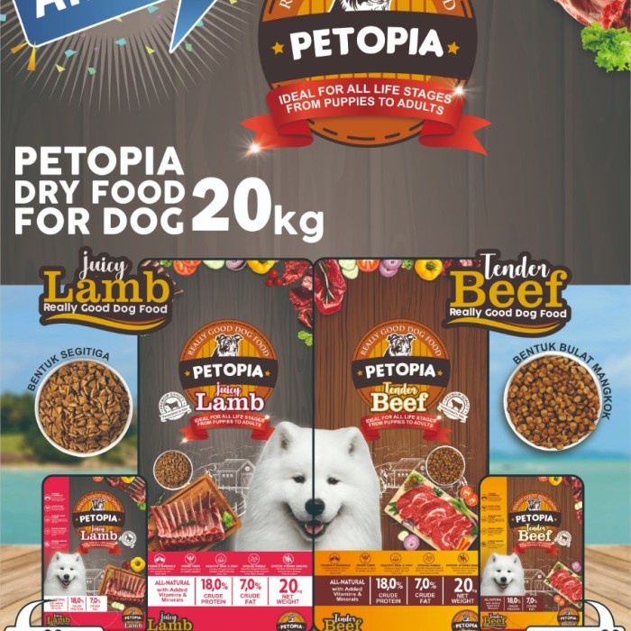 PETOPIA DRY DOG FOOD 20 Kg