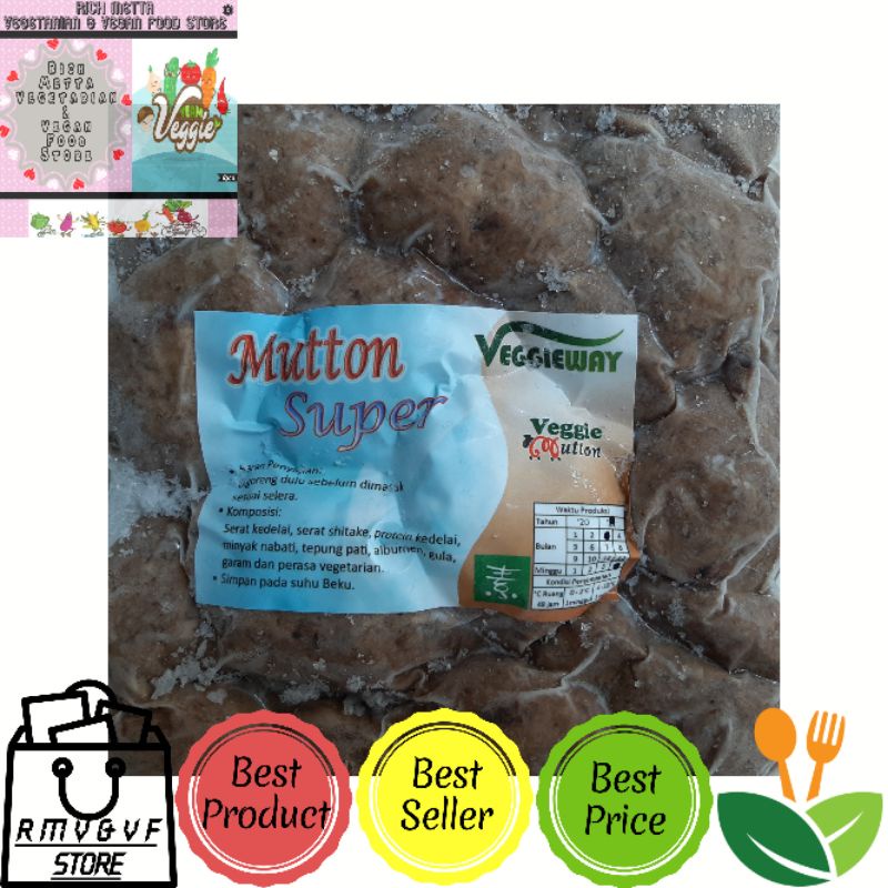 

Veggie Way Mutton Super 1 Kg / Daging Rendang Vegetarian / Daging Nabati