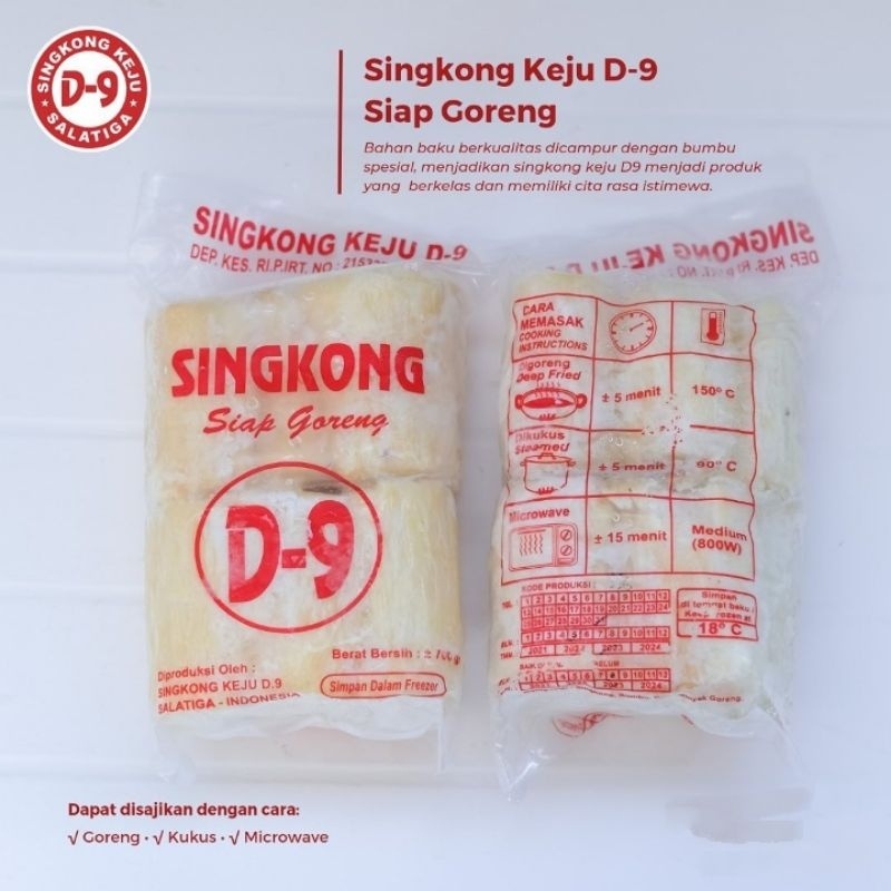 

Singkong keju D9 Salatiga Frozen cemilan beku siap goreng