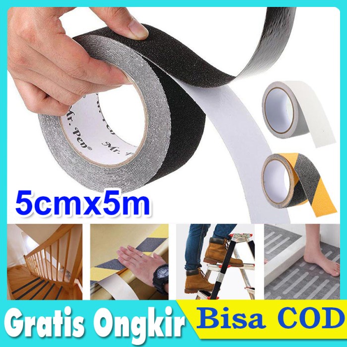 

ATKJaya- Lakban Anti Slip Tape Safety Walk Tape Lakban Lantai Anti Licin Stiker