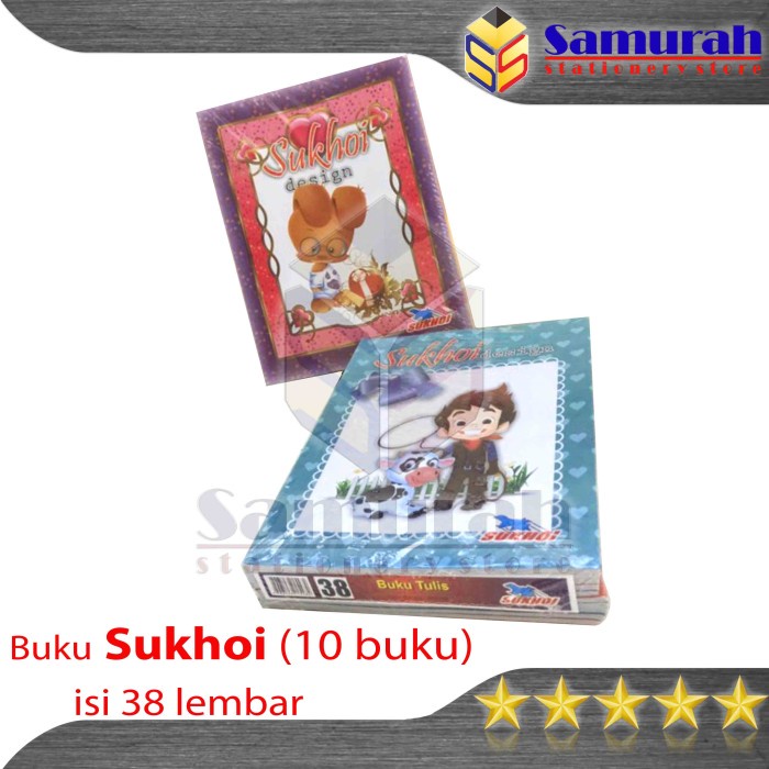 

ATKJaya- Buku Tulis Sukhoi 38 Lembar Buku Tulis Sekolah Murah Tipis Soft Cover