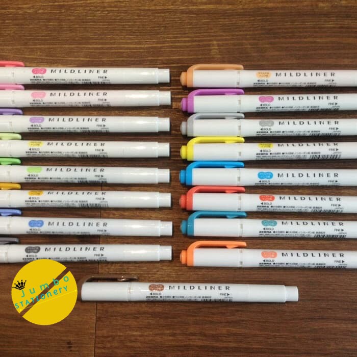 

ATKJaya- Zebra Mildliner (2 mata) Ujung Highlither (Bold) & Ujung Spidol (Fine)