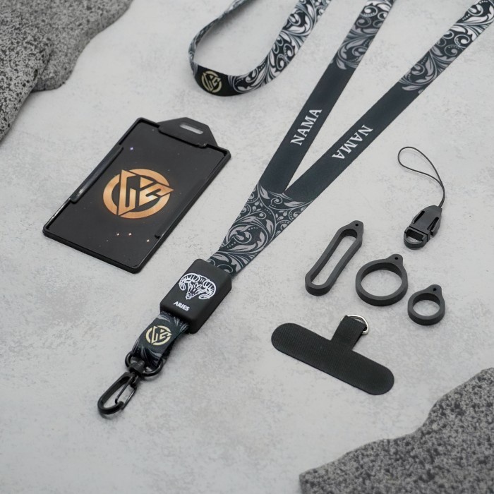 

ATKJaya- Lanyard Craft Custom Nama Zodiak Series Size M Gantungan Hp ID Card