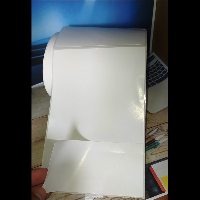 

ATKJaya- LABEL DIRECT THERMAL RESI POS 100x150 mm HALFCUT STIKER 10X15 ISI 500